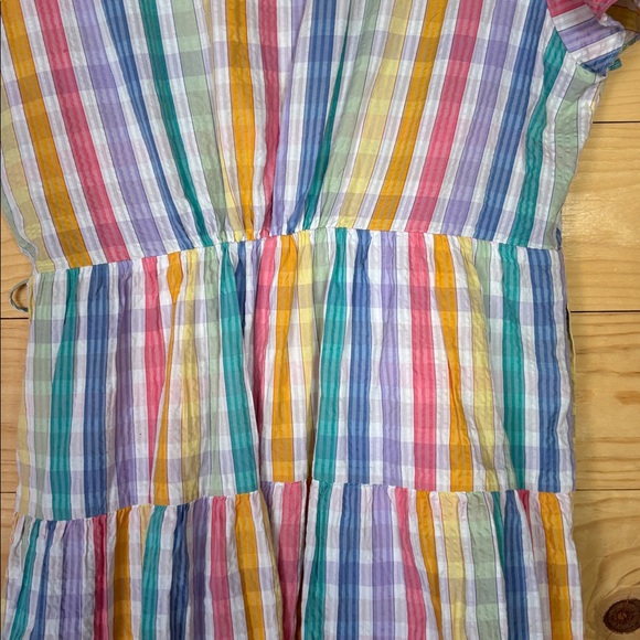 J.Crew rainbow striped dress size 18 - Picture 9 of 10